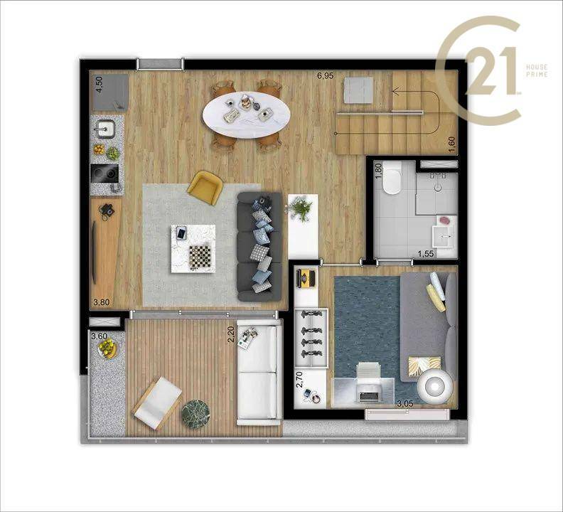 Apartamento para alugar com 1 quarto, 98m² - Foto 18