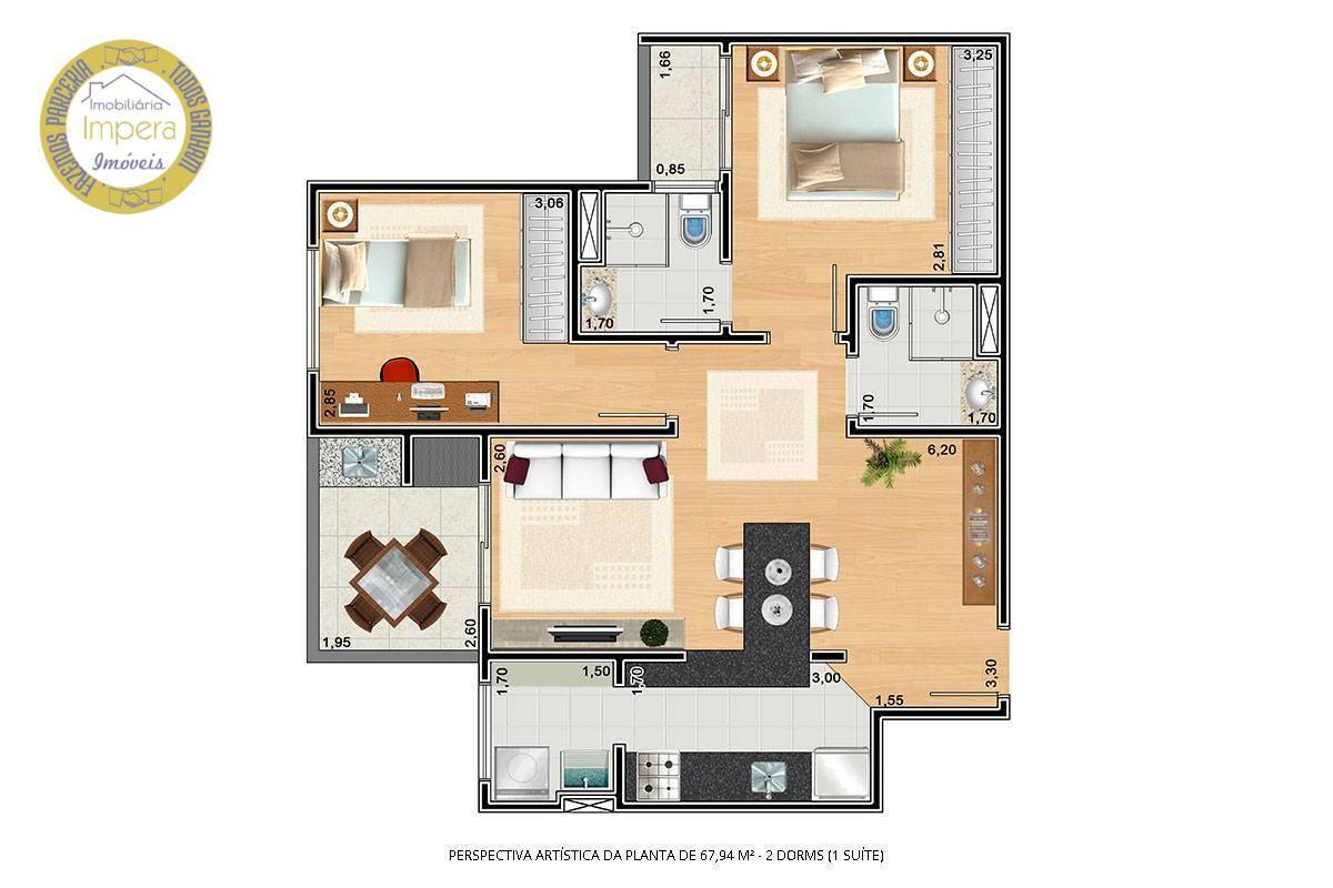 Apartamento para alugar com 2 quartos, 67m² - Foto 32