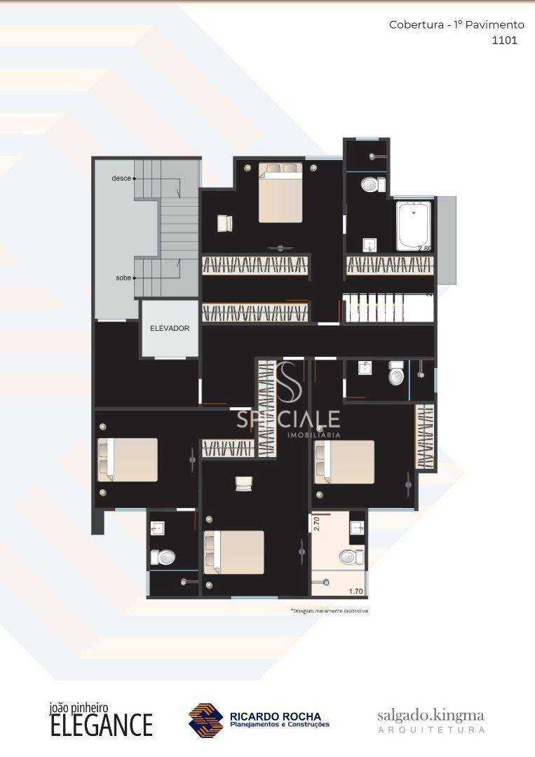 Cobertura à venda com 4 quartos, 208m² - Foto 9