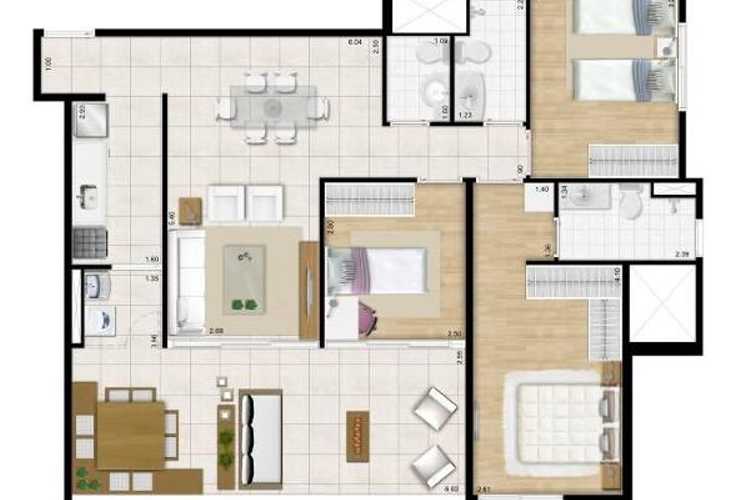 Apartamento à venda com 3 quartos, 137m² - Foto 11