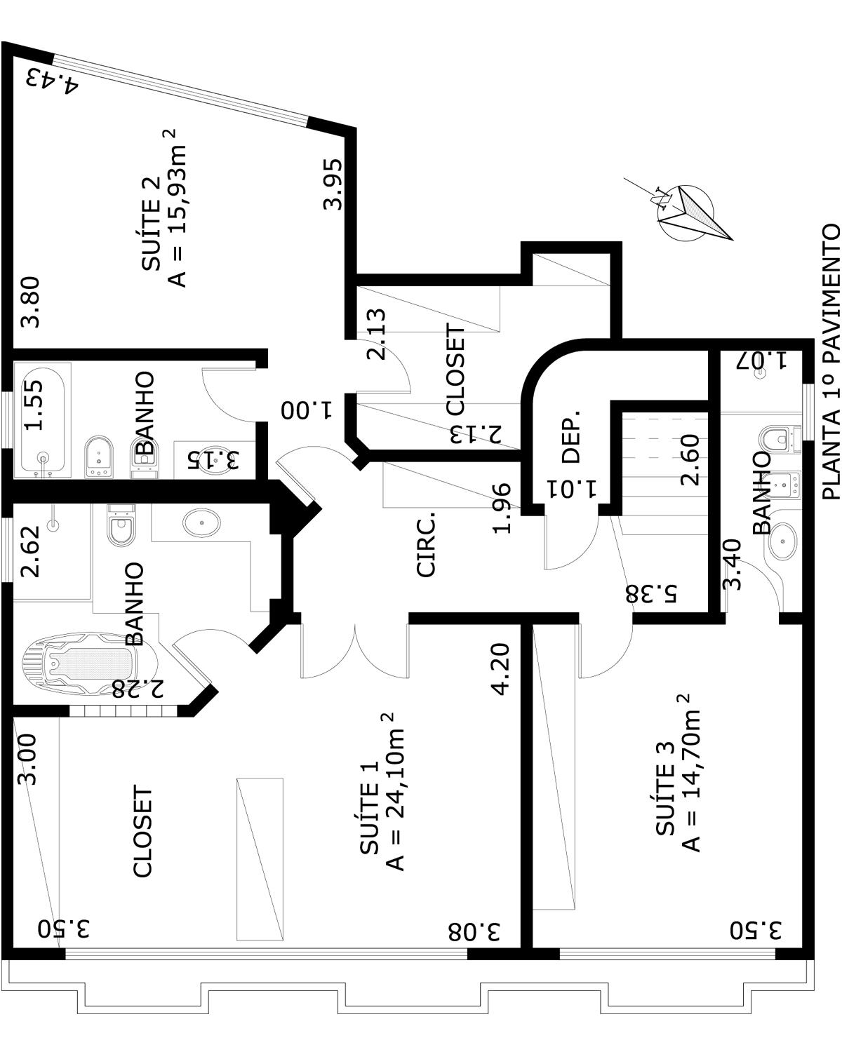 Apartamento à venda com 4 quartos, 220m² - Foto 3