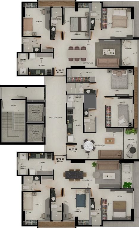 Apartamento à venda com 3 quartos, 79m² - Foto 27