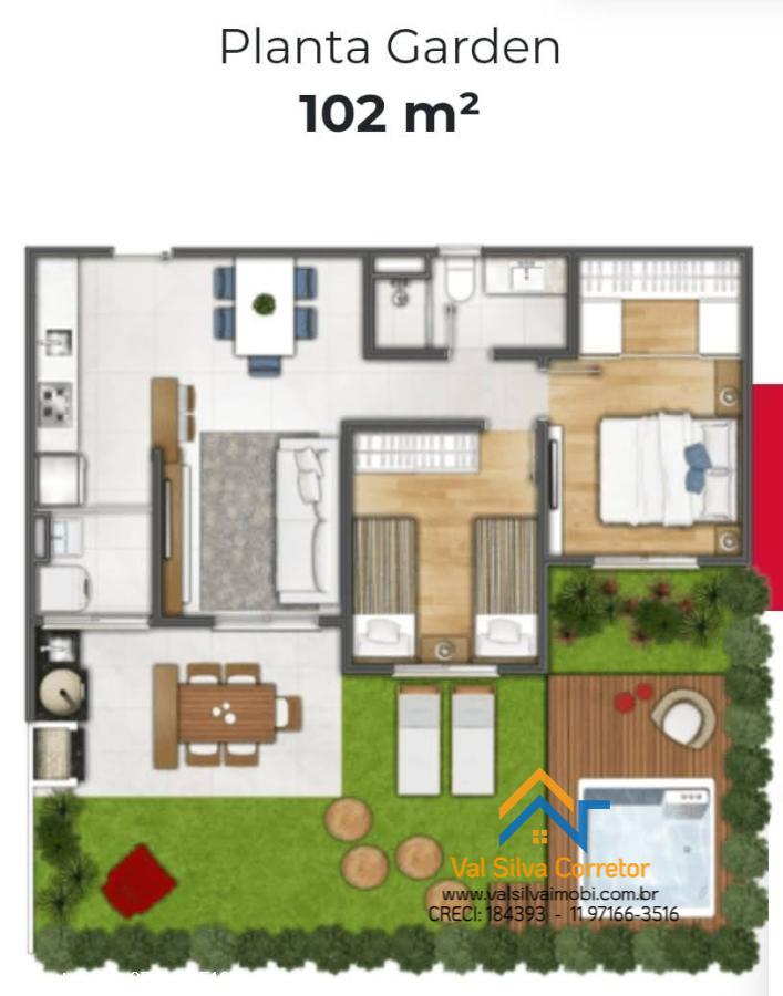 Apartamento à venda com 2 quartos, 102m² - Foto 9