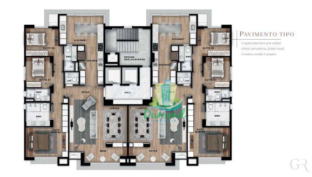 Apartamento à venda com 3 quartos, 148m² - Foto 29