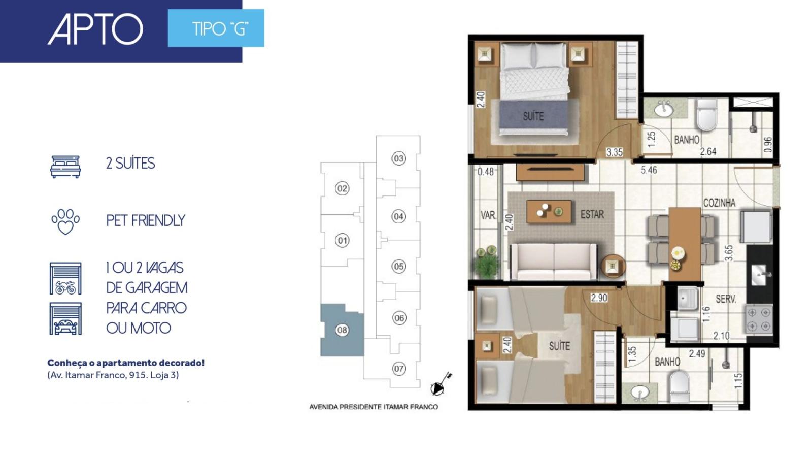 Apartamento à venda com 2 quartos, 50m² - Foto 25