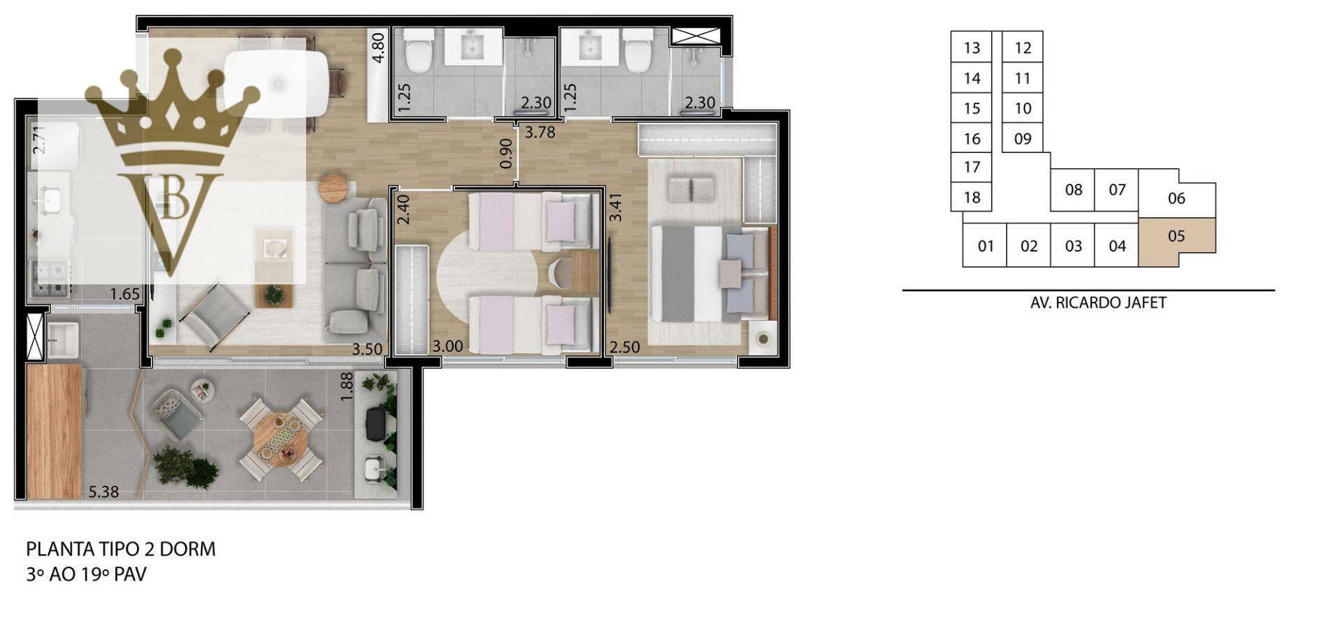 Apartamento à venda com 2 quartos, 66m² - Foto 14