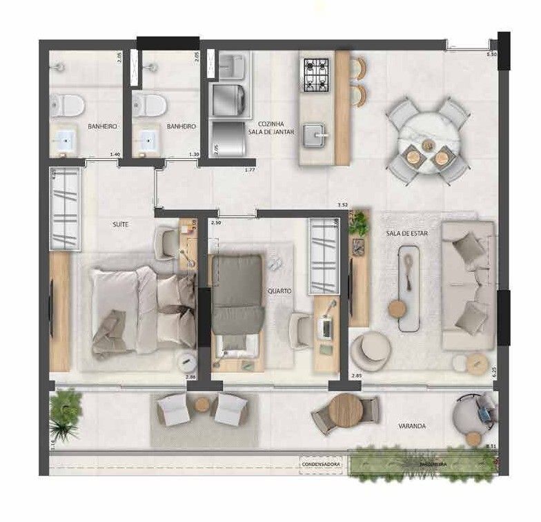 Apartamento à venda com 2 quartos, 71m² - Foto 38