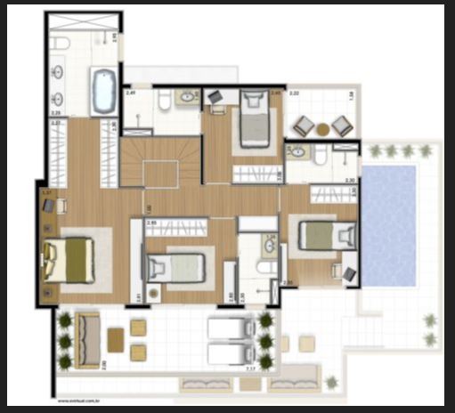 Apartamento à venda com 4 quartos, 246m² - Foto 2