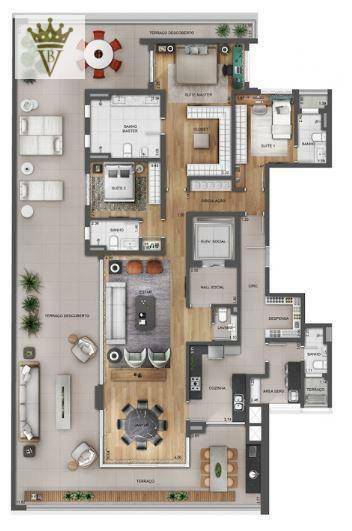 Apartamento à venda com 3 quartos, 315m² - Foto 9