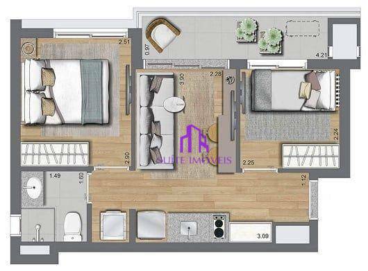 Apartamento à venda com 2 quartos, 37m² - Foto 34