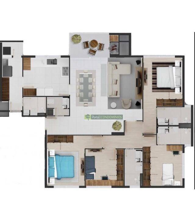 Apartamento à venda com 4 quartos, 250m² - Foto 9