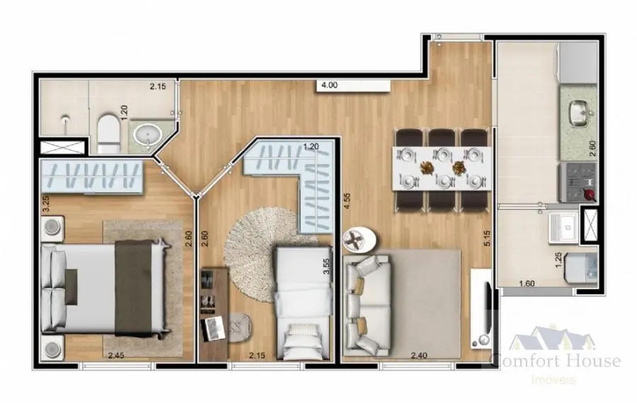 Apartamento à venda com 3 quartos, 53m² - Foto 8