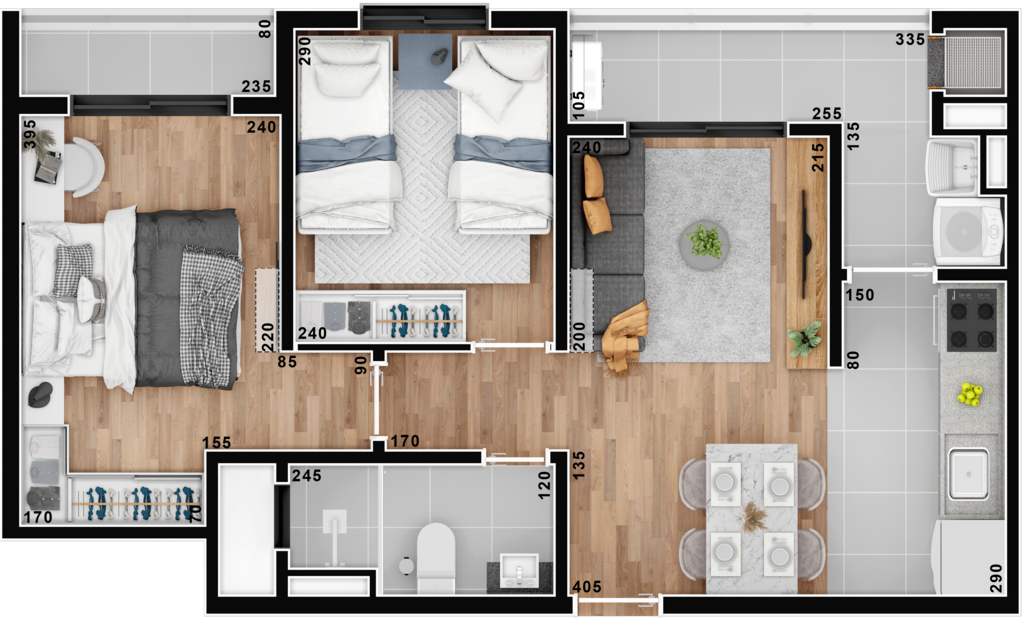 Apartamento à venda com 3 quartos, 64m² - Foto 49