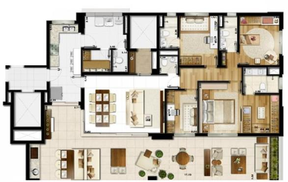 Apartamento à venda com 3 quartos, 182m² - Foto 11