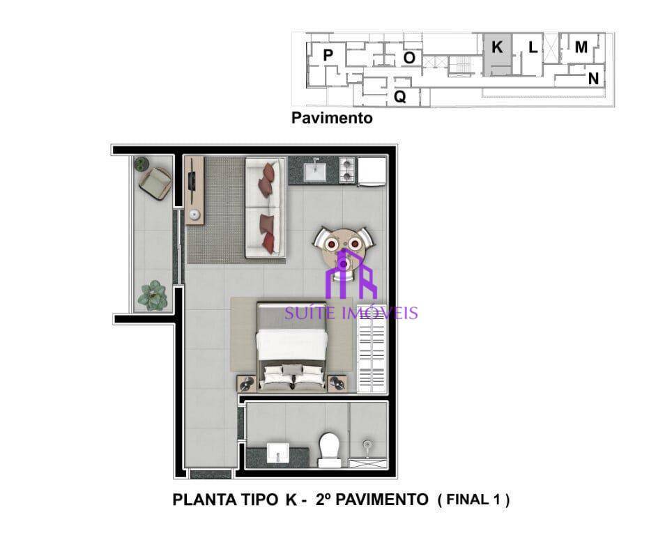 Apartamento à venda com 2 quartos, 49m² - Foto 30