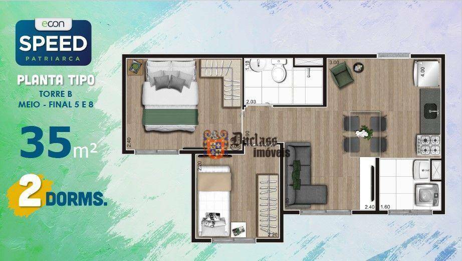 Apartamento à venda com 2 quartos, 37m² - Foto 24