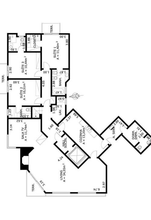 Apartamento à venda com 4 quartos, 272m² - Foto 2