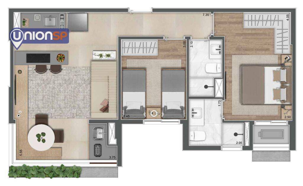 Apartamento à venda com 2 quartos, 57m² - Foto 39