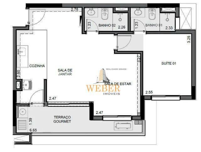 Apartamento à venda com 1 quarto, 63m² - Foto 13