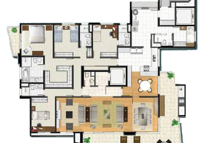 Apartamento à venda com 4 quartos, 270m² - Foto 2