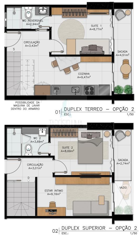 Apartamento à venda com 1 quarto, 37m² - Foto 9