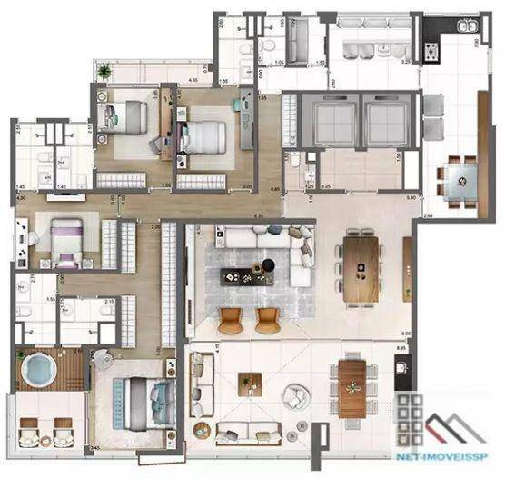 Apartamento à venda com 4 quartos, 278m² - Foto 14