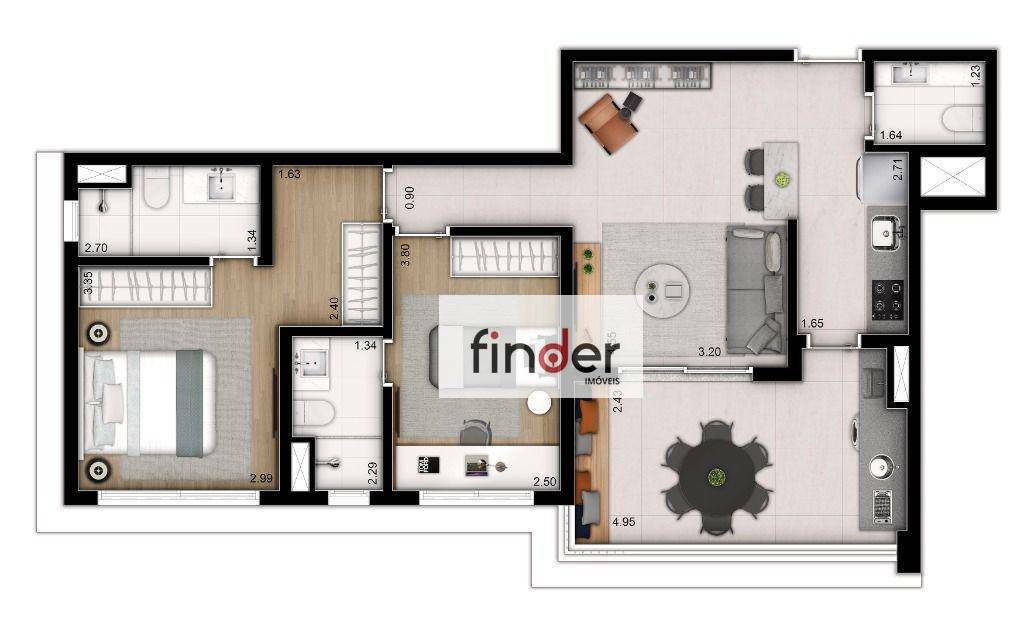 Apartamento à venda com 3 quartos, 163m² - Foto 54