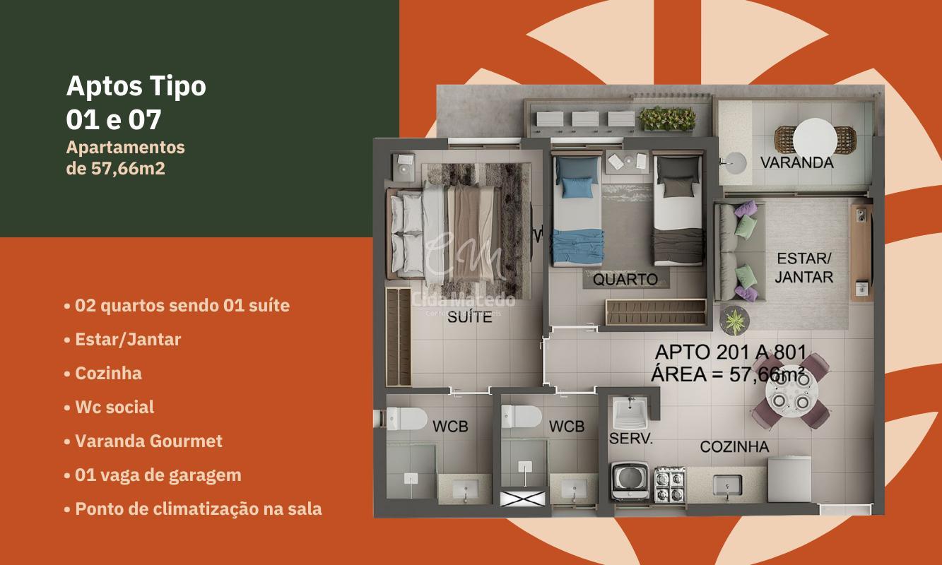 Apartamento à venda com 3 quartos, 77m² - Foto 24