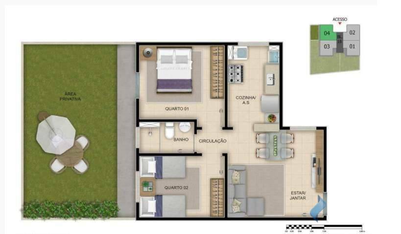 Apartamento à venda com 2 quartos, 47m² - Foto 25