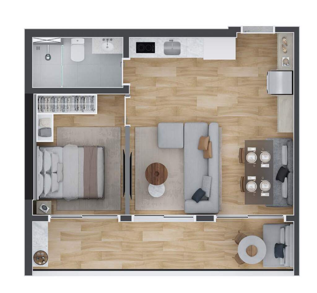 Apartamento à venda com 1 quarto, 4115m² - Foto 38