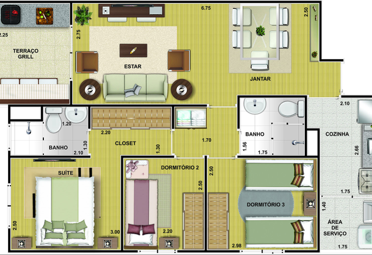 Apartamento à venda com 2 quartos, 54m² - Foto 15