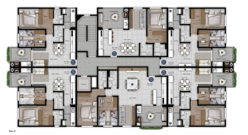 Apartamento à venda com 2 quartos, 62m² - Foto 31