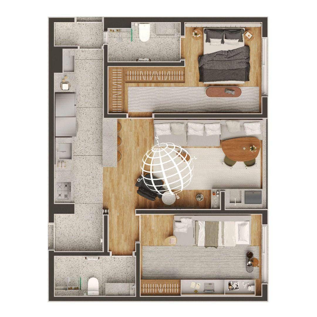 Apartamento à venda com 2 quartos, 69m² - Foto 30