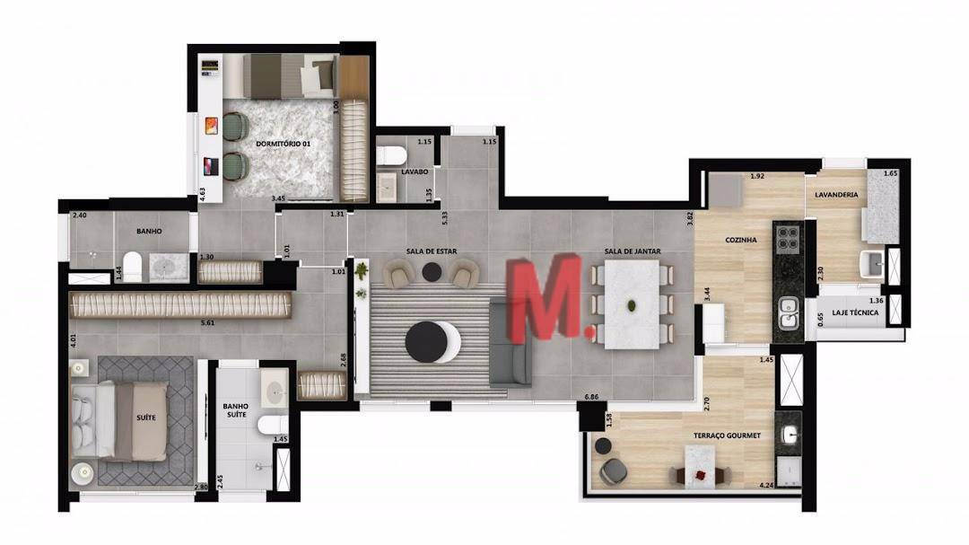 Apartamento à venda com 3 quartos, 111m² - Foto 26