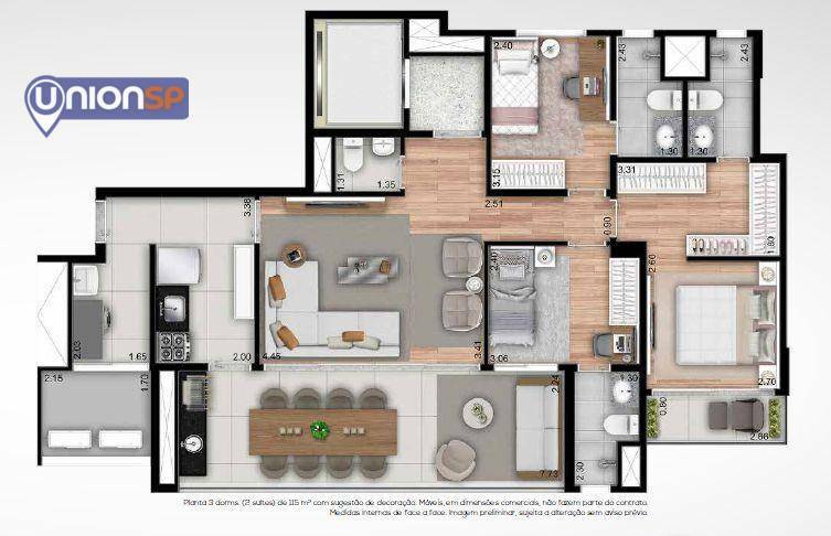 Apartamento à venda com 3 quartos, 112m² - Foto 20