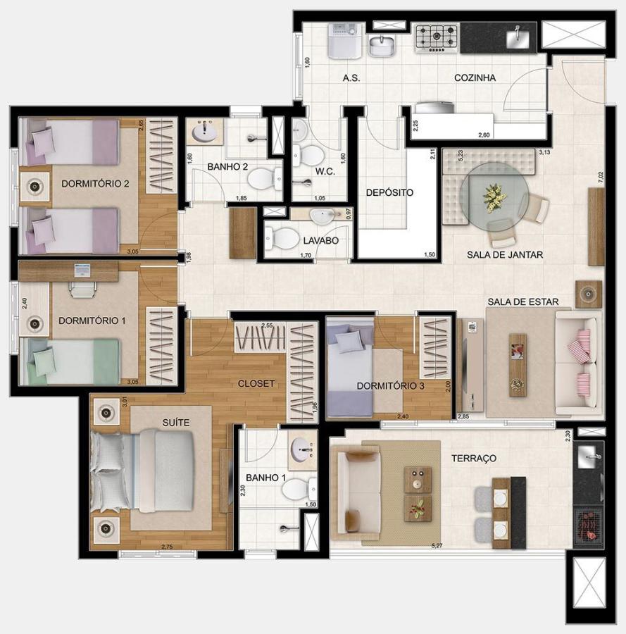 Apartamento à venda com 3 quartos, 106m² - Foto 35