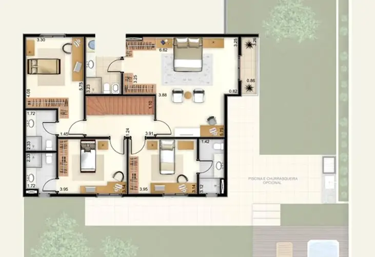 Apartamento à venda com 4 quartos, 223m² - Foto 6