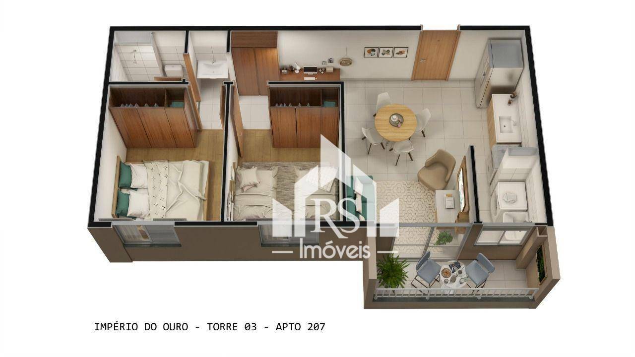 Apartamento à venda com 2 quartos, 43m² - Foto 12