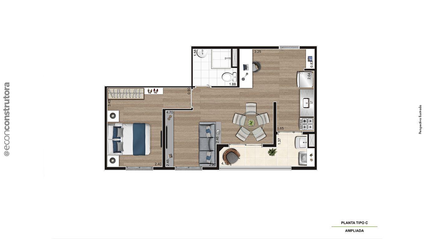 Apartamento à venda com 2 quartos, 41m² - Foto 19