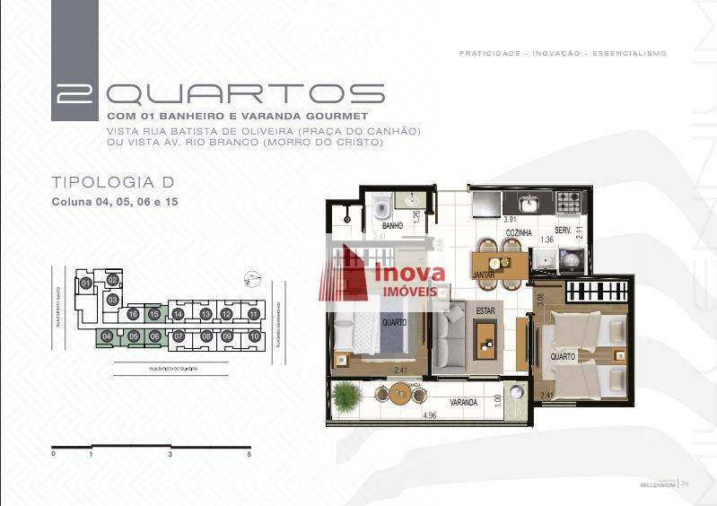 Apartamento à venda com 2 quartos, 49m² - Foto 7