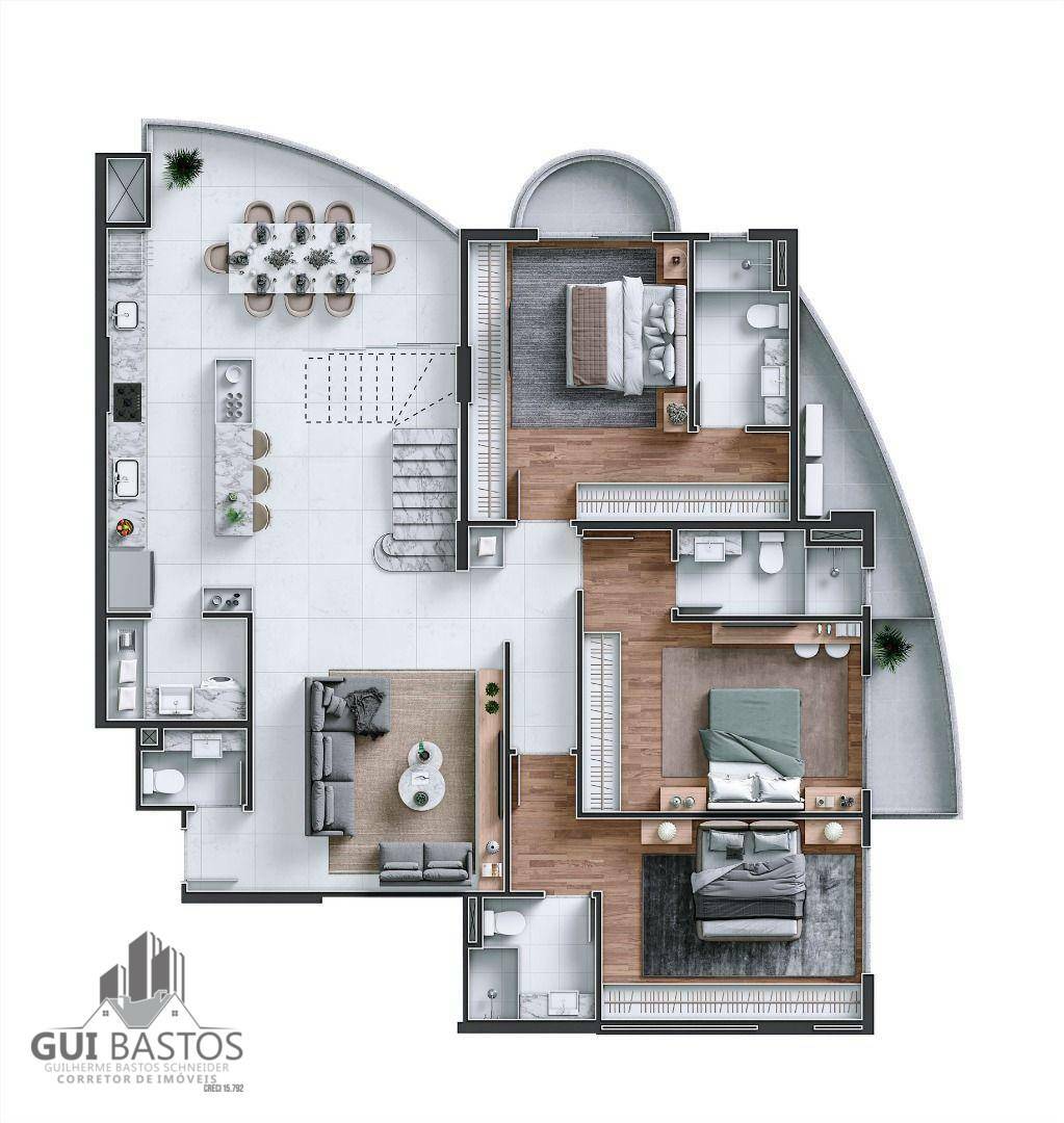 Apartamento à venda com 4 quartos, 180m² - Foto 10