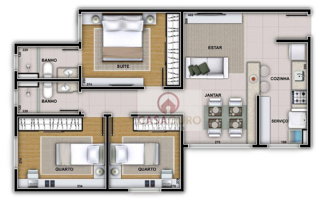 Apartamento à venda com 3 quartos, 67m² - Foto 19