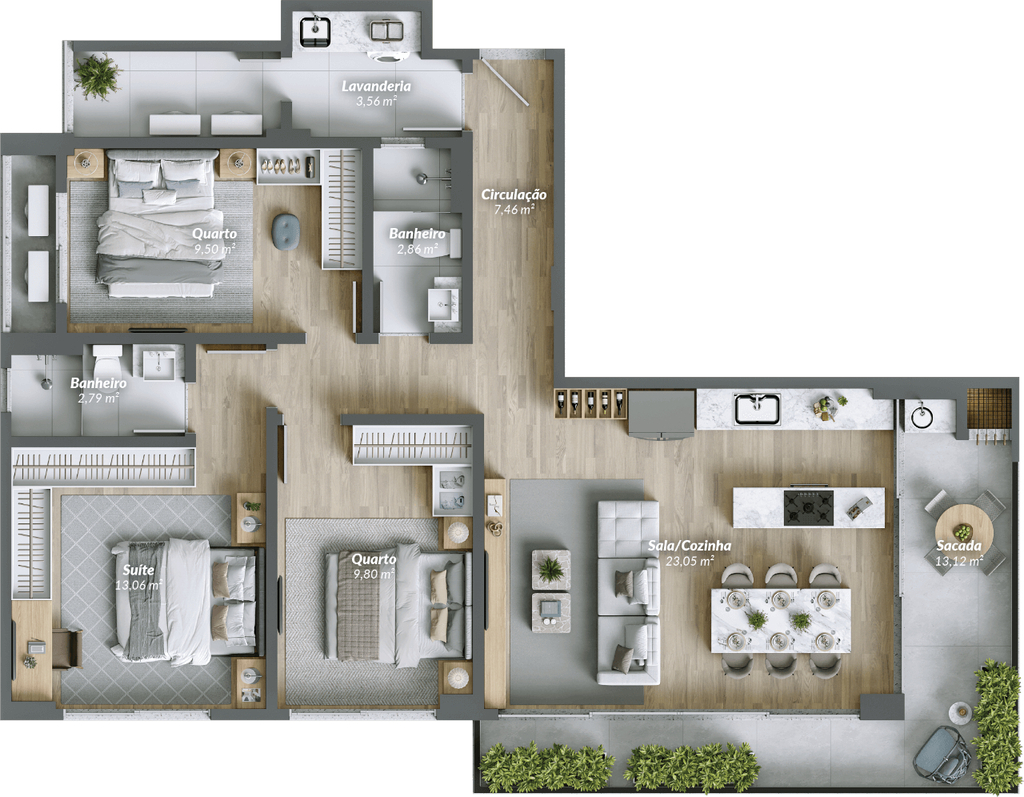 Apartamento à venda com 3 quartos, 103m² - Foto 31