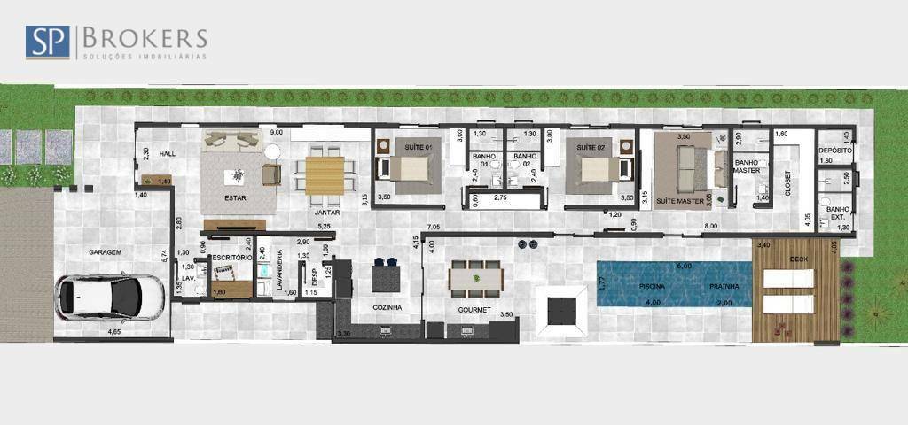 Casa de Condomínio à venda com 3 quartos, 203m² - Foto 2