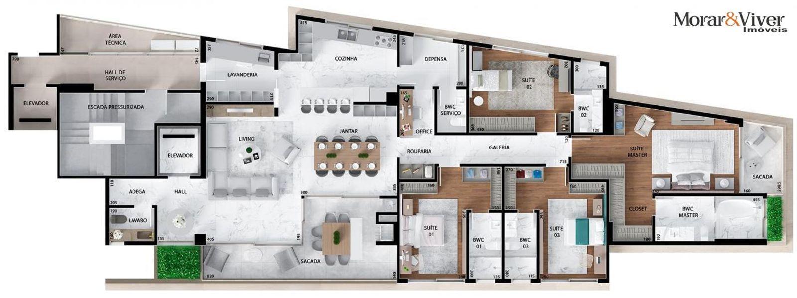 Apartamento à venda com 3 quartos, 247m² - Foto 18