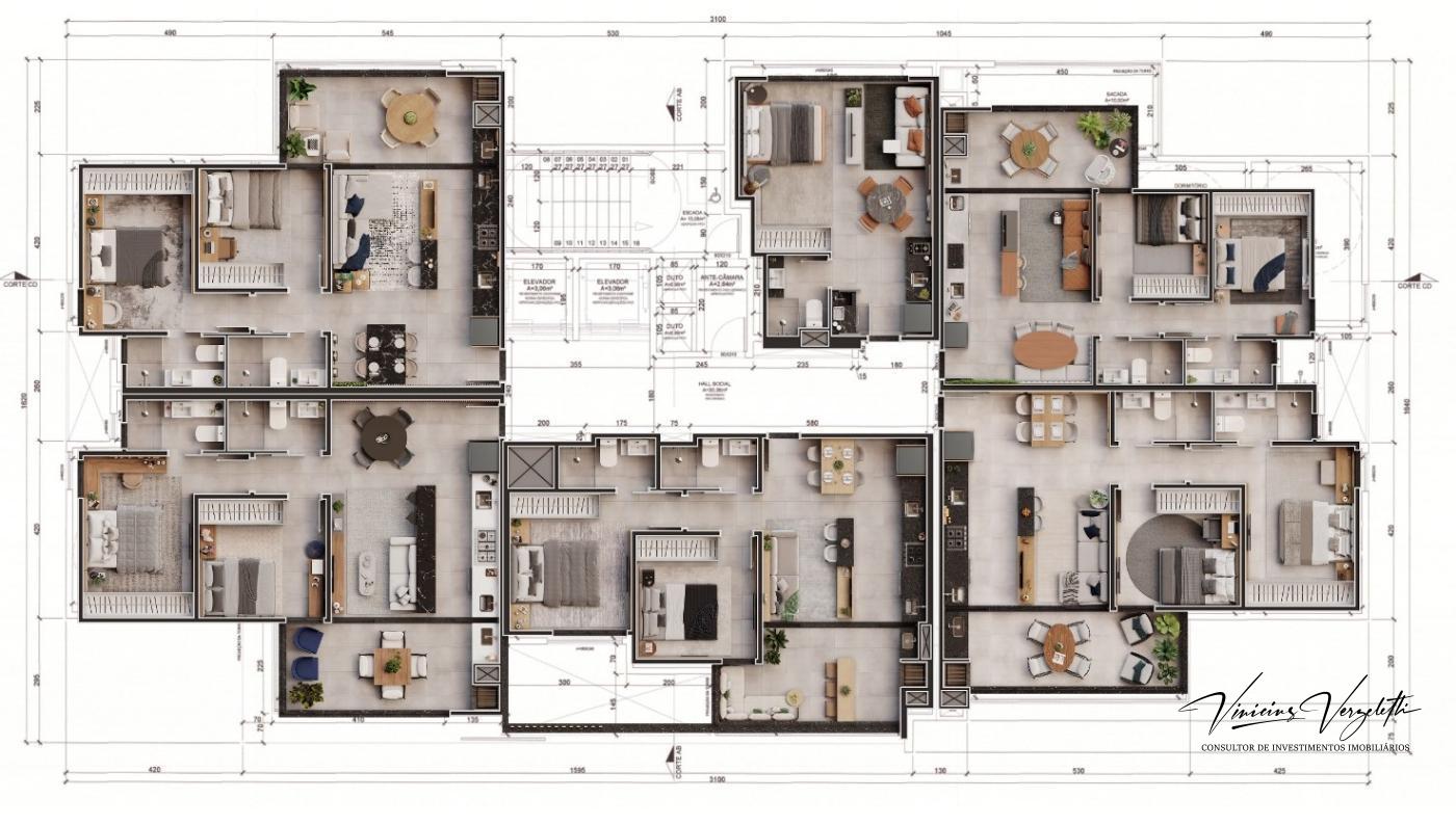 Apartamento à venda com 1 quarto, 31m² - Foto 29