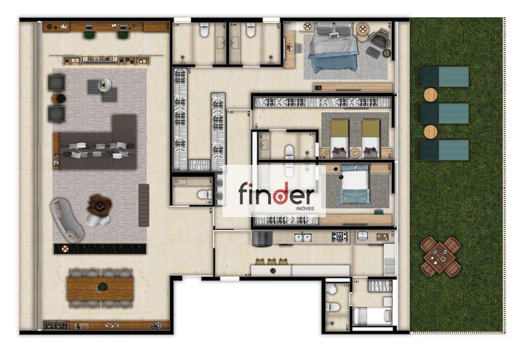 Apartamento à venda com 3 quartos, 333m² - Foto 35