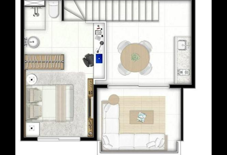 Apartamento à venda com 1 quarto, 35m² - Foto 4