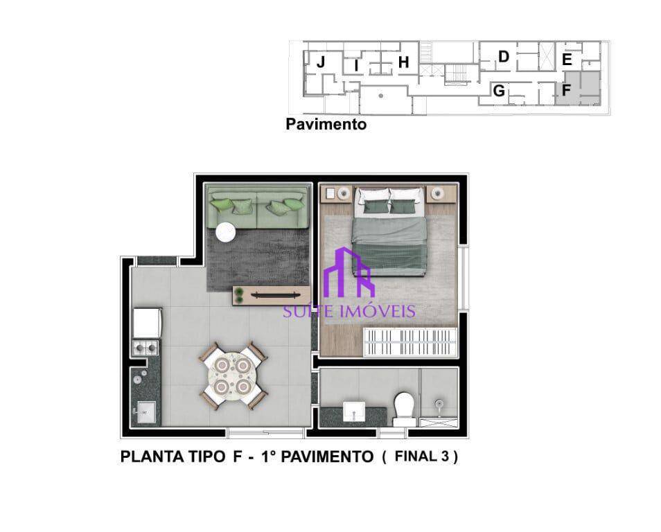 Apartamento à venda com 1 quarto, 40m² - Foto 25