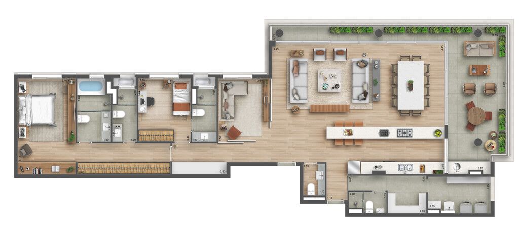 Apartamento à venda com 3 quartos, 194m² - Foto 16